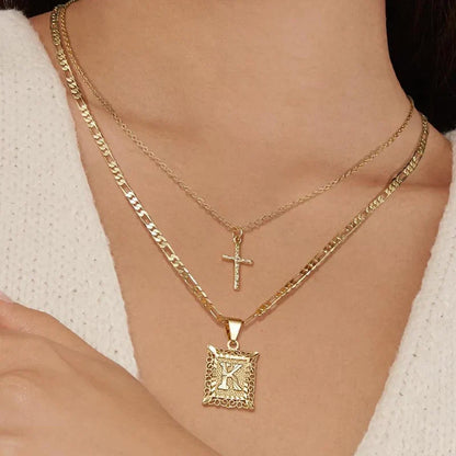 Set de Collares | Cruz con Inicial