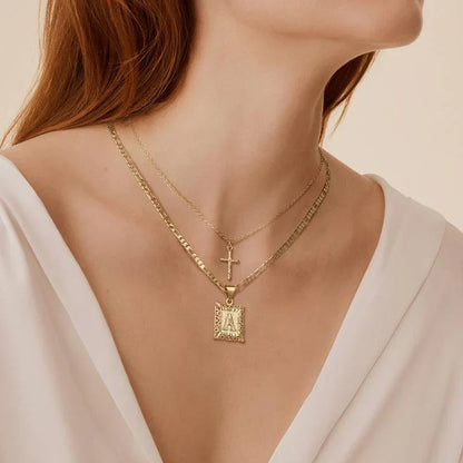 Set de Collares | Cruz con Inicial