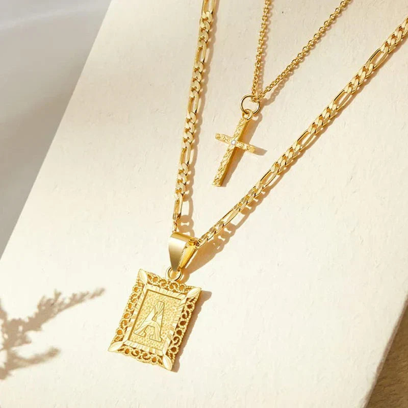 Set de Collares | Cruz con Inicial