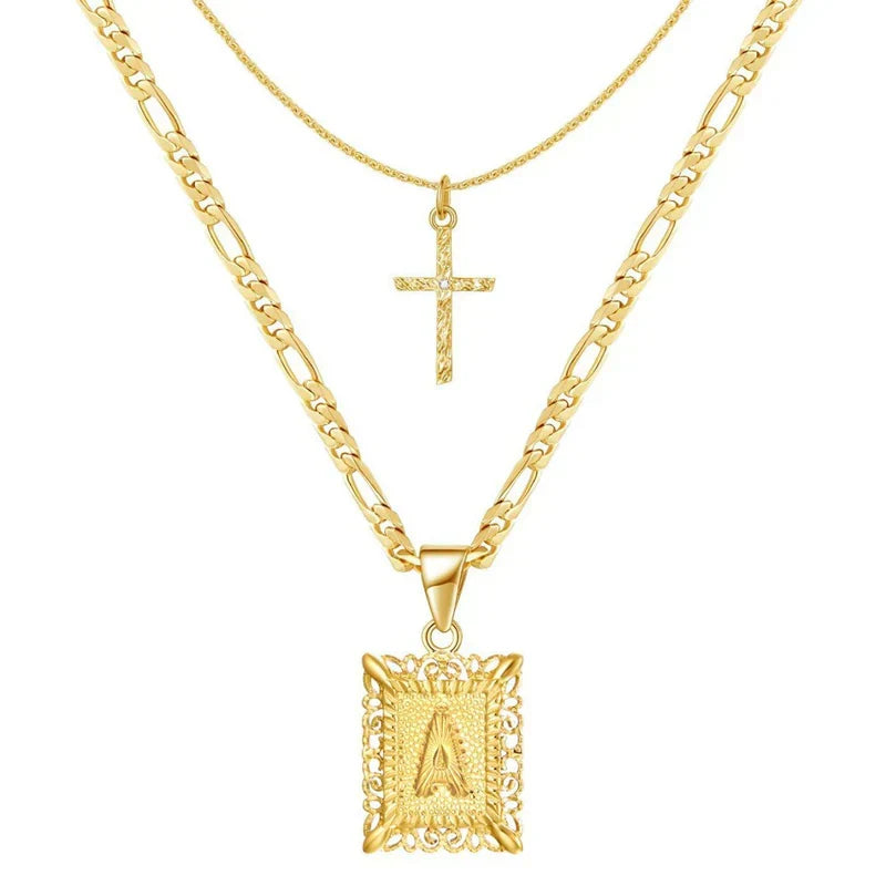 Set de Collares | Cruz con Inicial