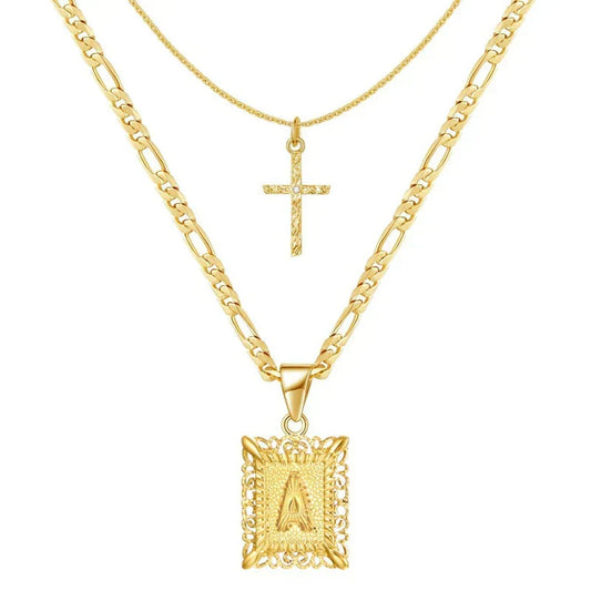 Set de Collares | Cruz con Inicial