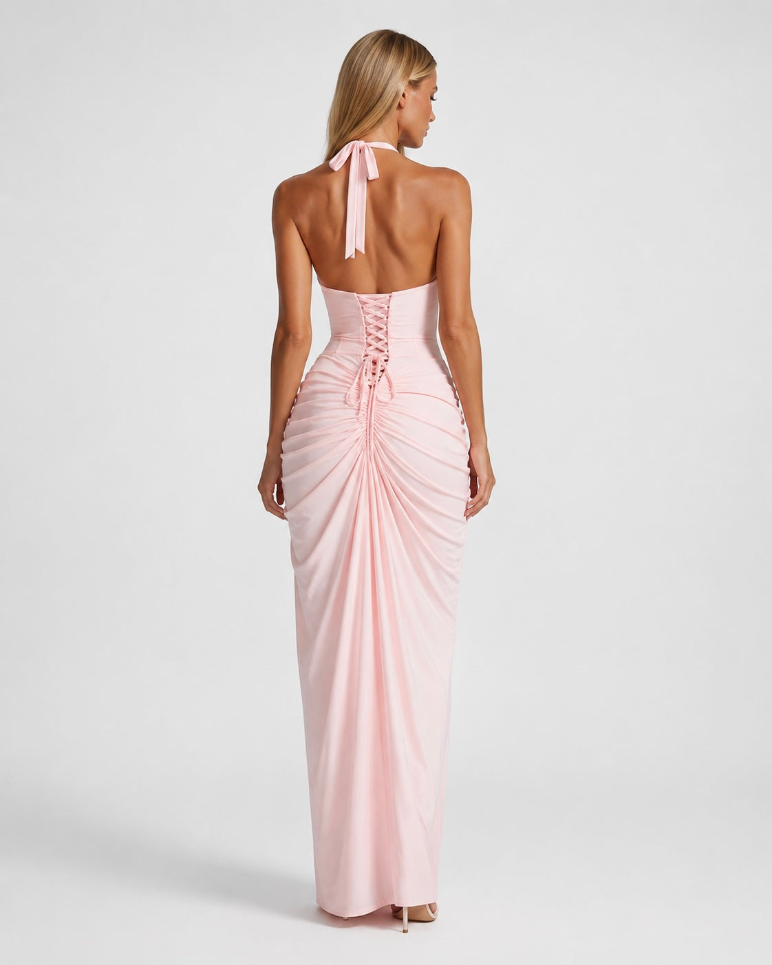 Claudia | Vestido Largo Halter con Abertura