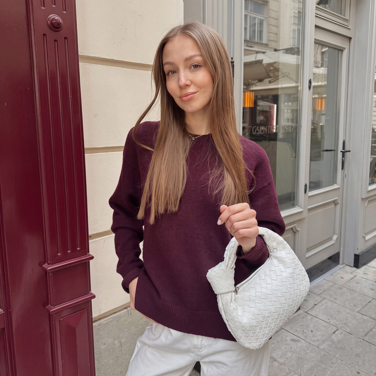 Bolso de Mano Willow de Cuero