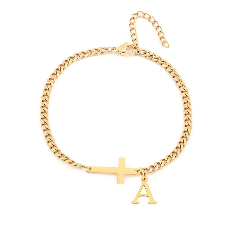 Pulsera | Cruz con Inicial