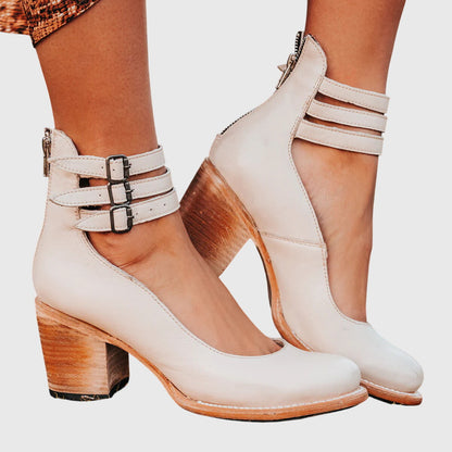 Zapato de Tacón de Piel Elegante y Cómodo