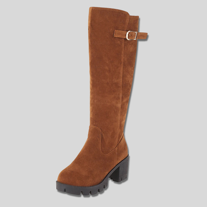 Bota Alta de Antelina con Cremallera
