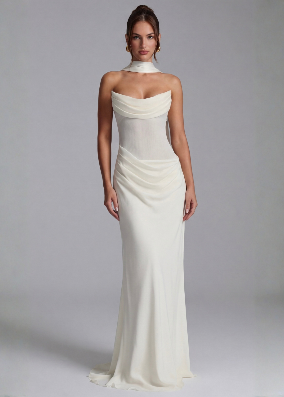 Natalia | Vestido Largo Drapeado