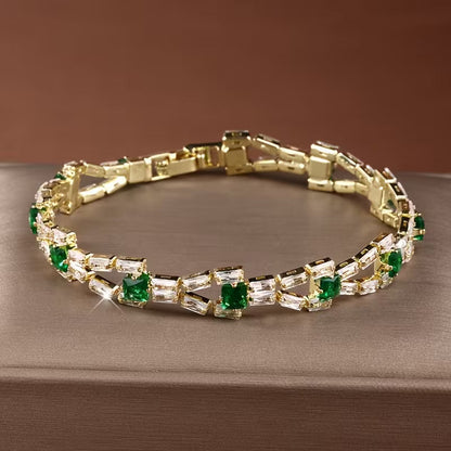 Pulsera | Tenis de Eslabones Verde