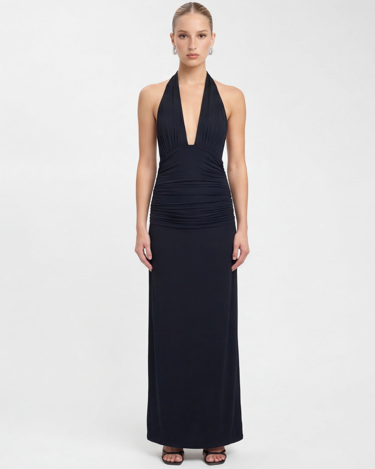 Macarena | Vestido Largo Halter con Espalda Abierta