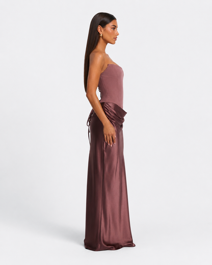 Patricia | Vestido Largo Palabra de Honor con Corsé