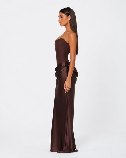 Patricia | Vestido Largo Palabra de Honor con Corsé