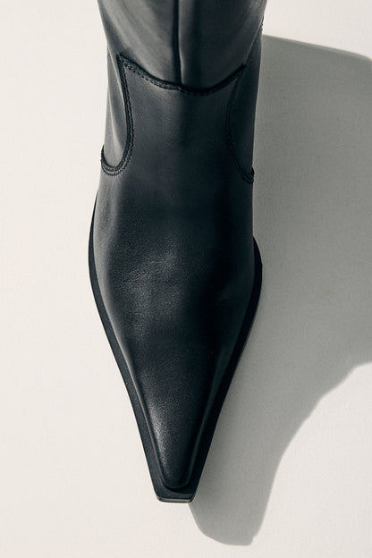 Bota Estilo Western Negra