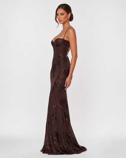Julia | Vestido Sirena con Corsé Bordado