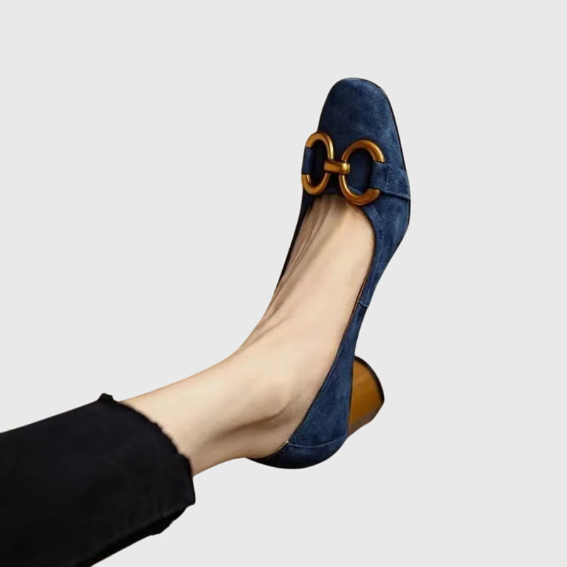 Zapato de Tacón de Aguja Azul Marino