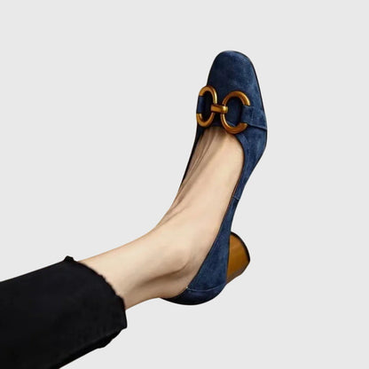 Zapato de Tacón de Aguja Azul Marino