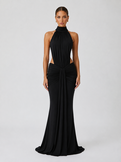 Adriana | Vestido Sirena de Cuello Alto