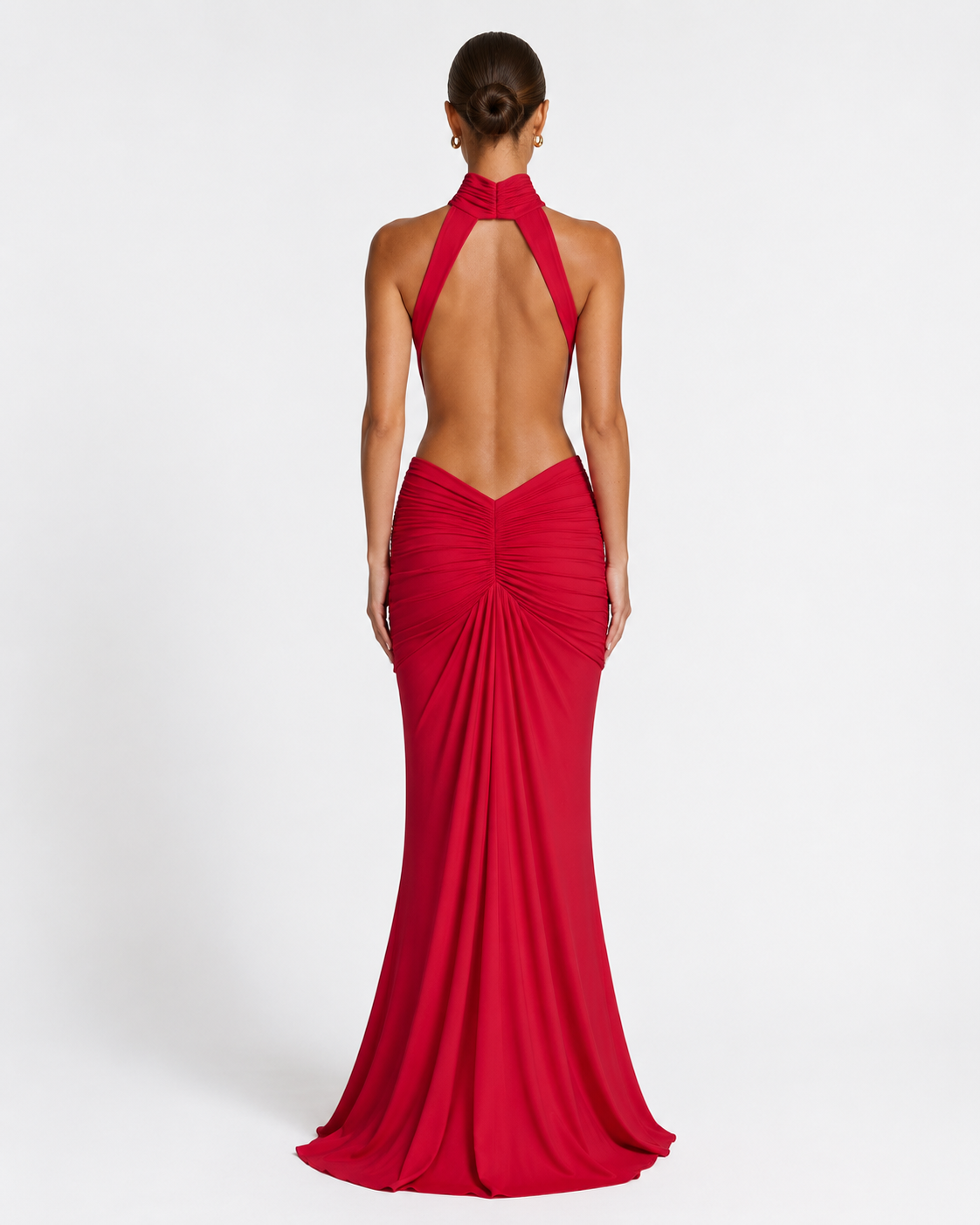 Adriana | Vestido Sirena de Cuello Alto
