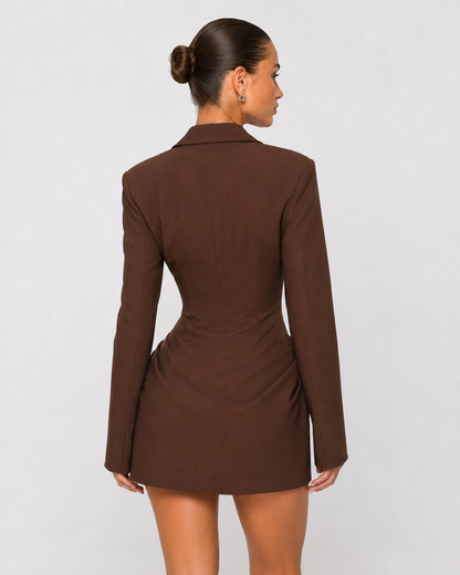 Lara | Vestido Corto Estilo Blazer con Corsé