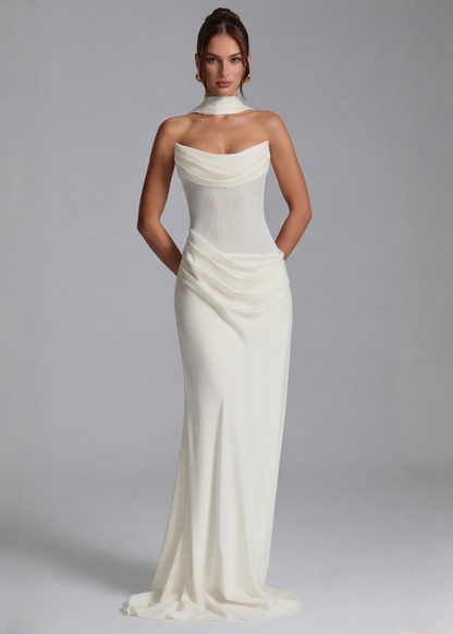 Natalia | Vestido Largo Drapeado