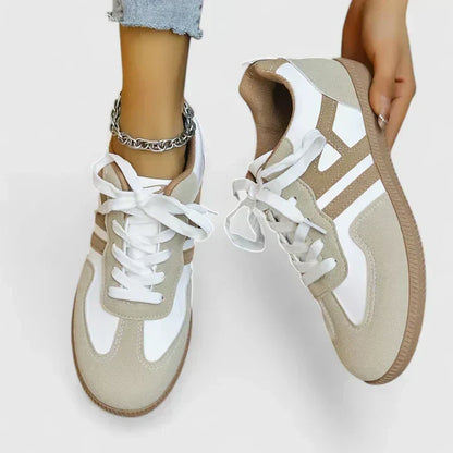 Zapatilla Ortopédica Caqui y Blanca