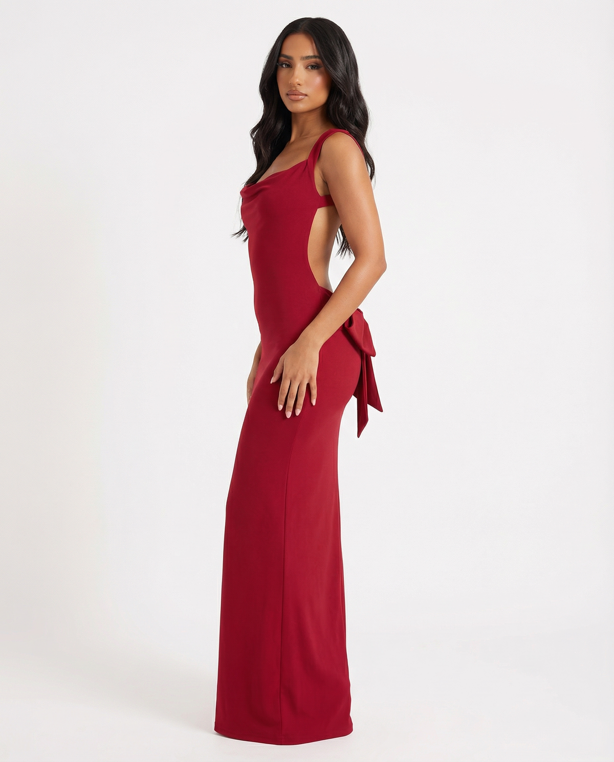 Triana | Vestido Largo con Espalda Abierta y Lazo