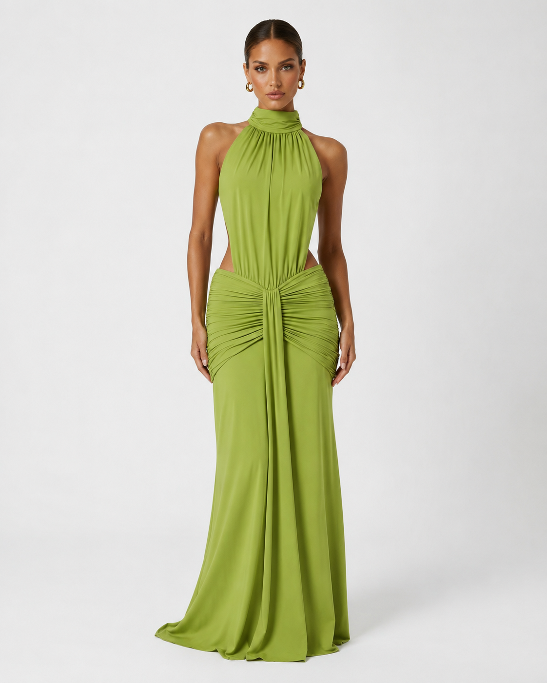 Adriana | Vestido Sirena de Cuello Alto