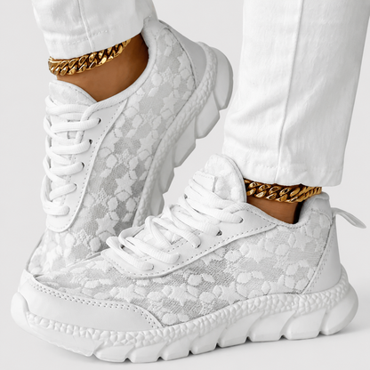 Zapatilla Cómoda con Puntera Ancha Blanca