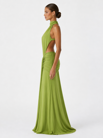 Adriana | Vestido Sirena de Cuello Alto