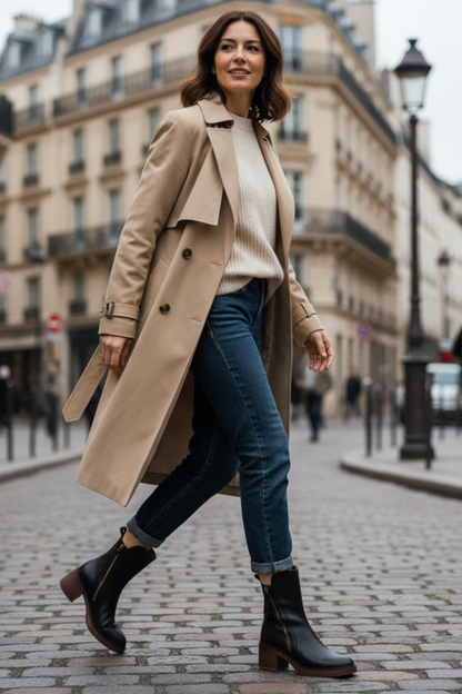 Bota Elegante de Tacón