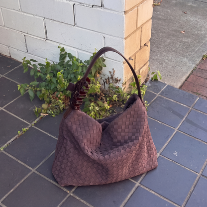 Bolso Tote Brielle de Gamuza
