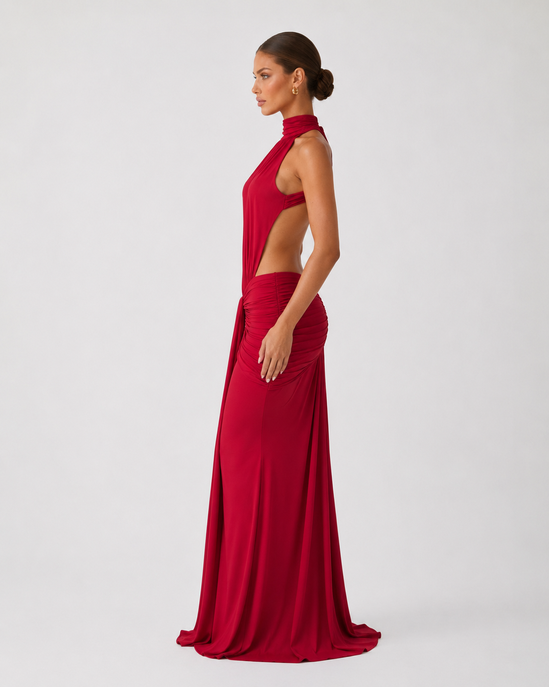 Adriana | Vestido Sirena de Cuello Alto