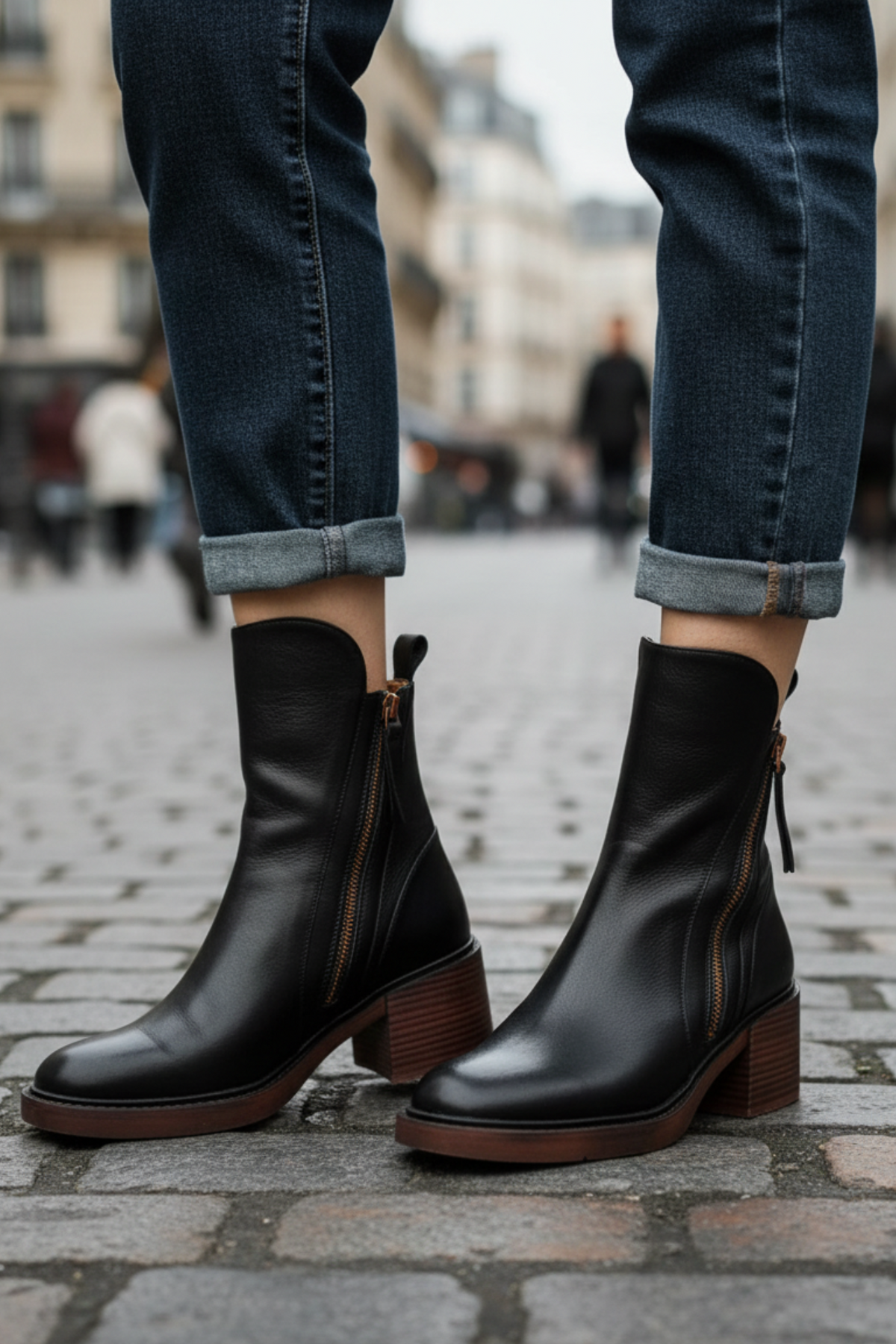 Bota Elegante de Tacón