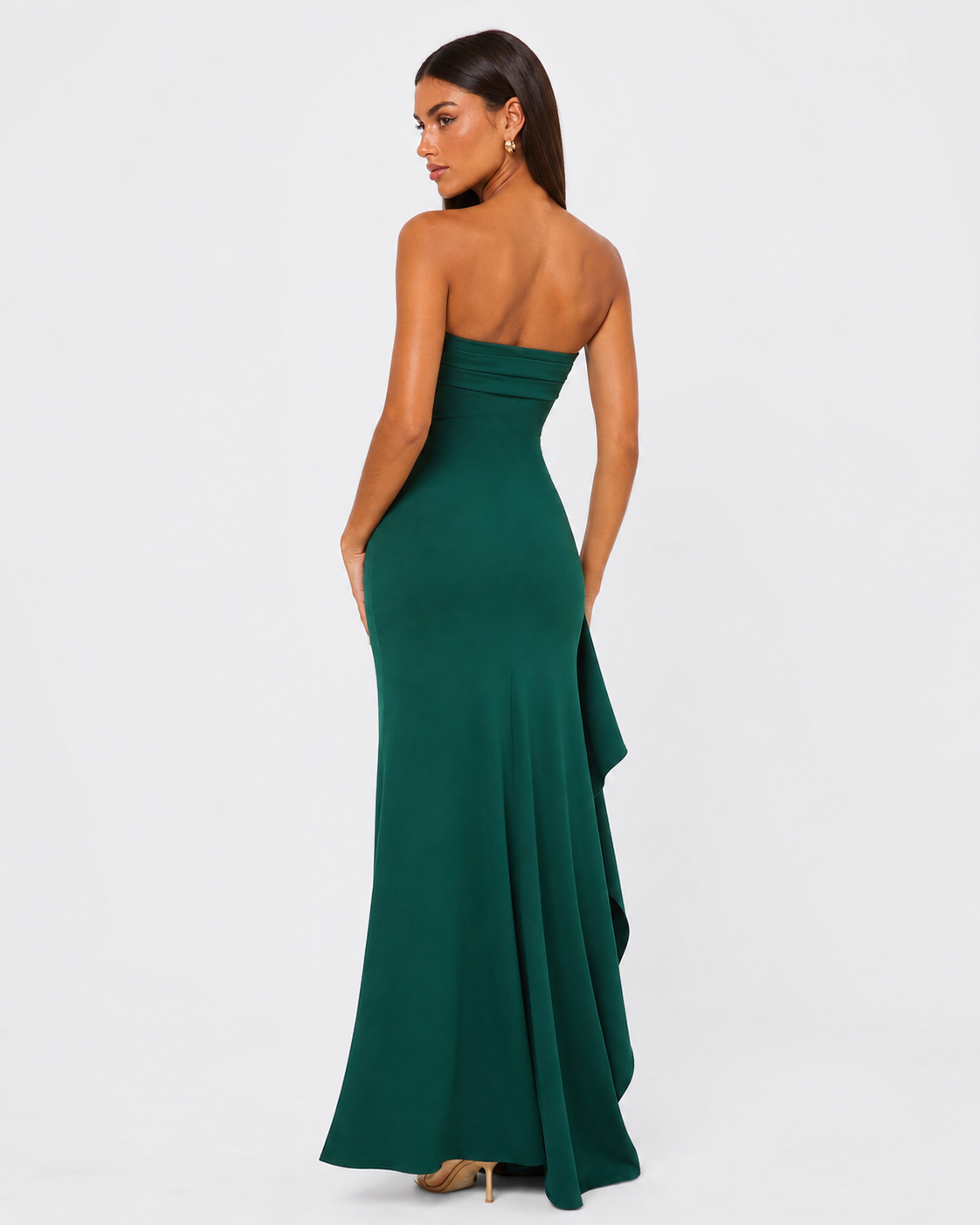 Lorena | Vestido Largo Palabra de Honor con Abertura