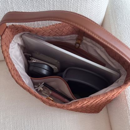 Bolso Tote Brielle de Gamuza