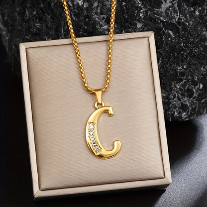 Collar | Inicial con Detalle de Cristal