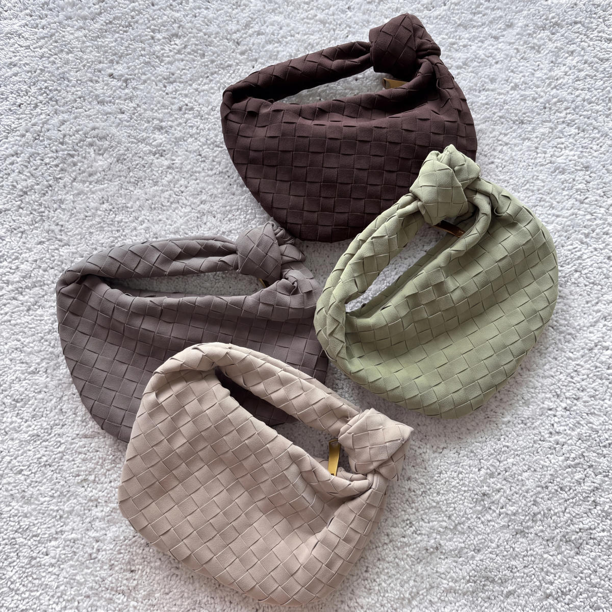 Bolso de Mano Willow de Gamuza