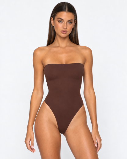 Adela | Body de Tirantes con Escote Recto