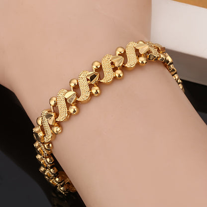 Pulsera | Ondulada Ornamentada Lily