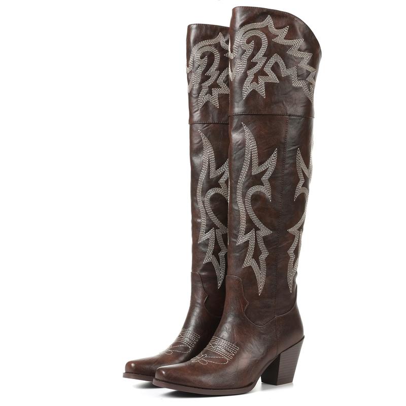 Bota Cowboy por Encima de la Rodilla