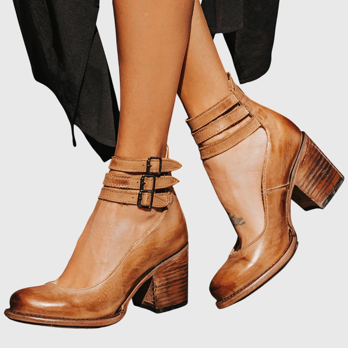 Zapato de Tacón de Piel Elegante y Cómodo