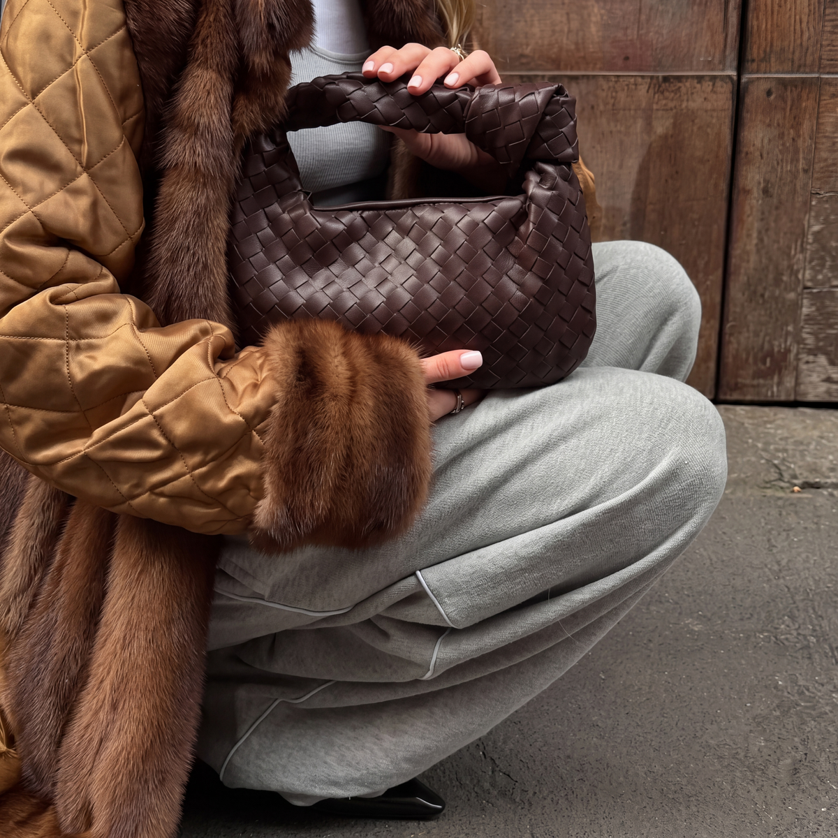 Bolso de Mano Willow de Cuero