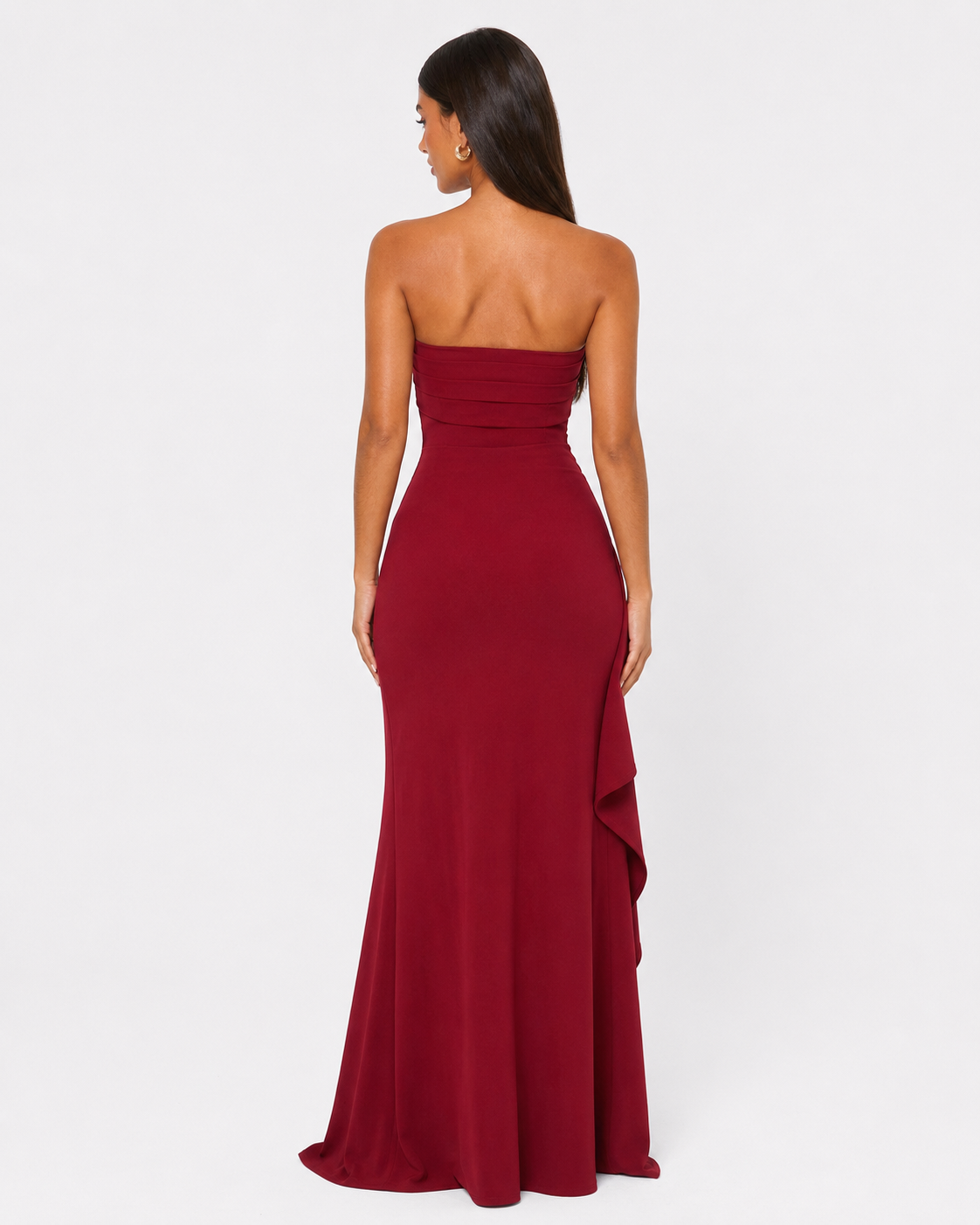 Lorena | Vestido Largo Palabra de Honor con Abertura