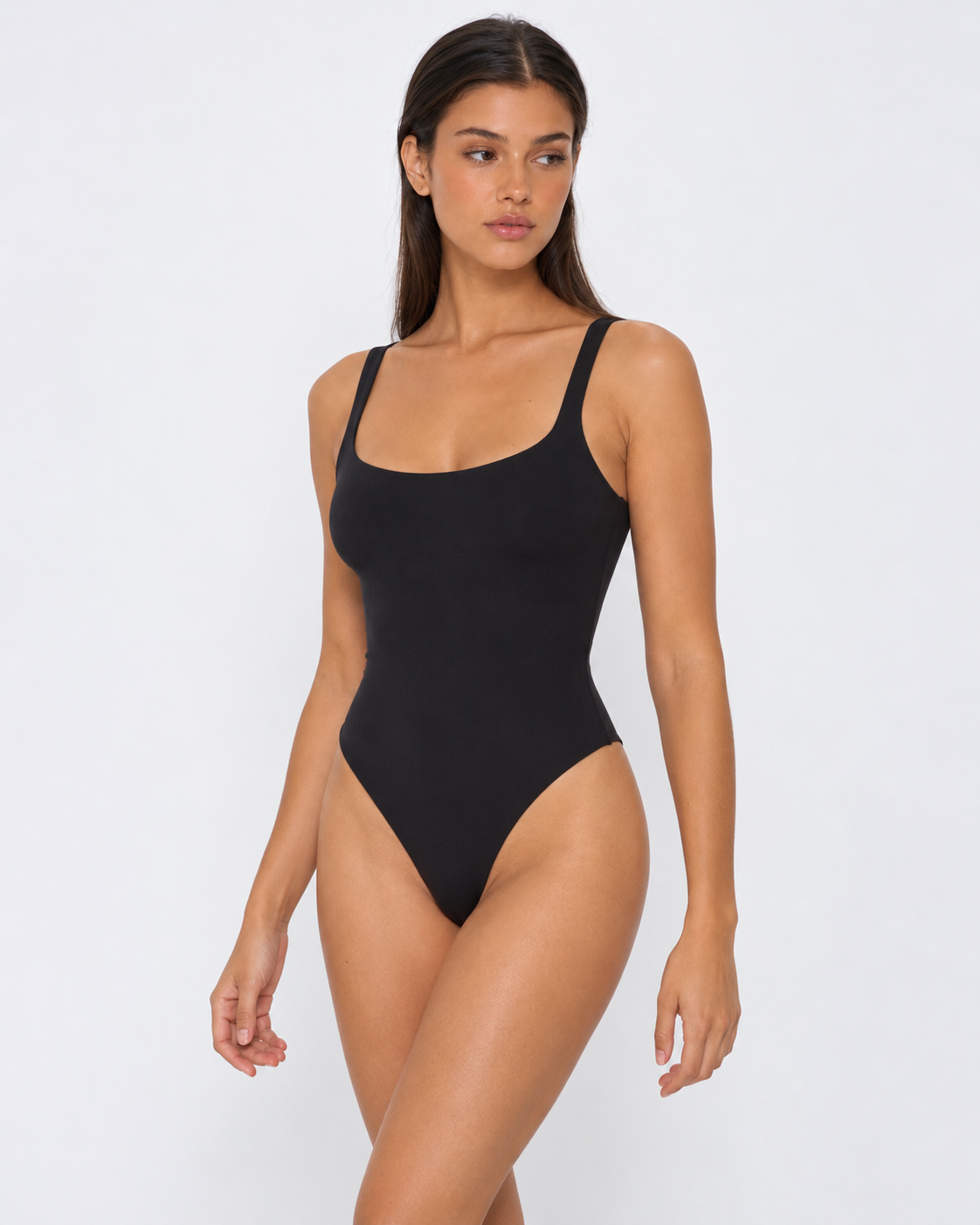 Antonia | Body de Tirantes Anchos con Escote Redondo