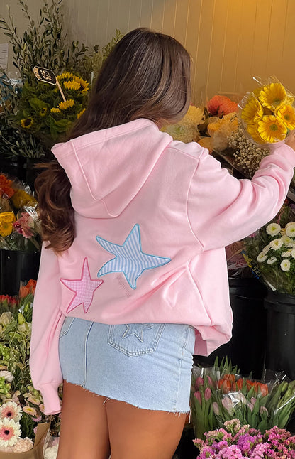 Lucero | Sudadera Oversize con Parches de Estrellas