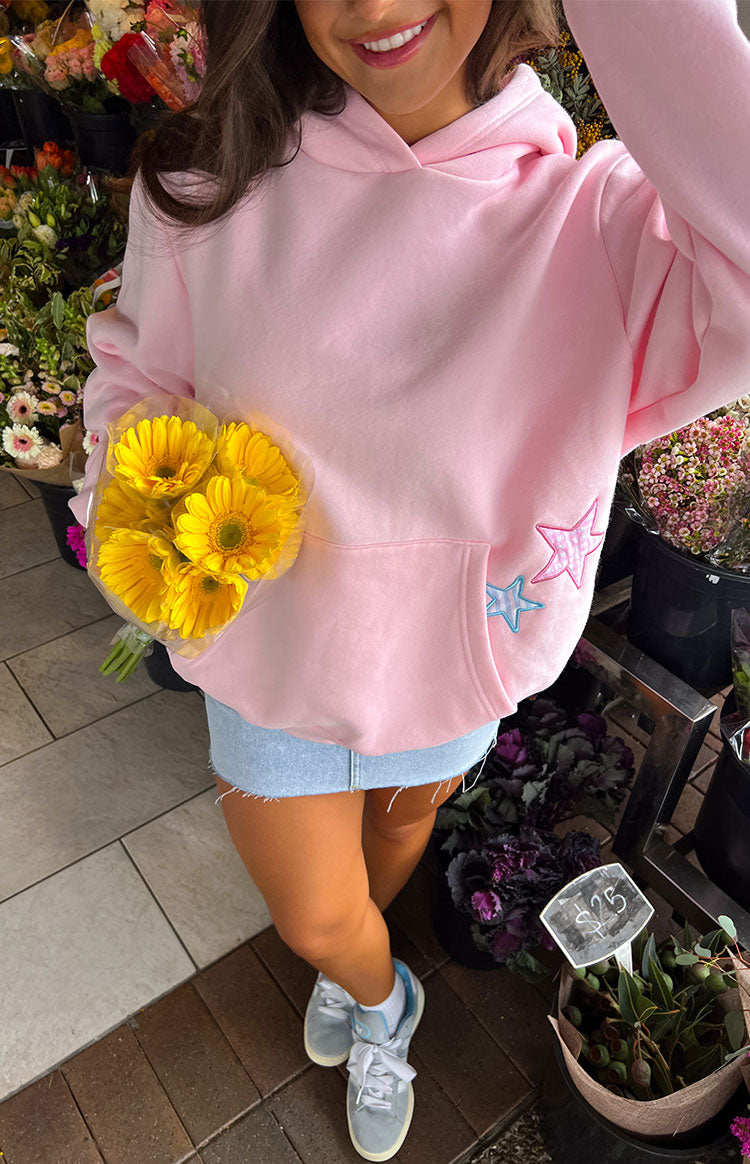 Lucero | Sudadera Oversize con Parches de Estrellas