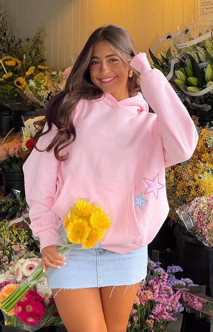 Lucero | Sudadera Oversize con Parches de Estrellas