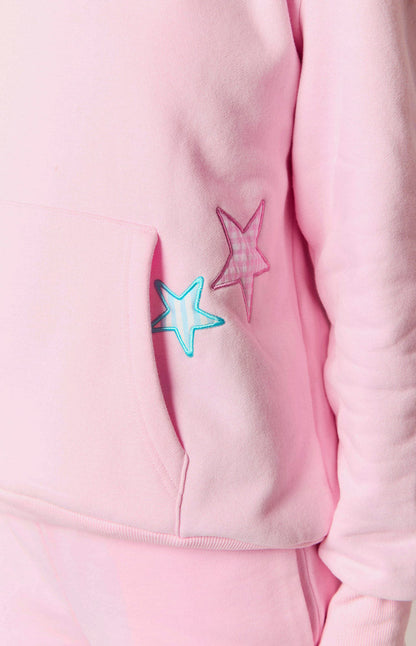 Lucero | Sudadera Oversize con Parches de Estrellas