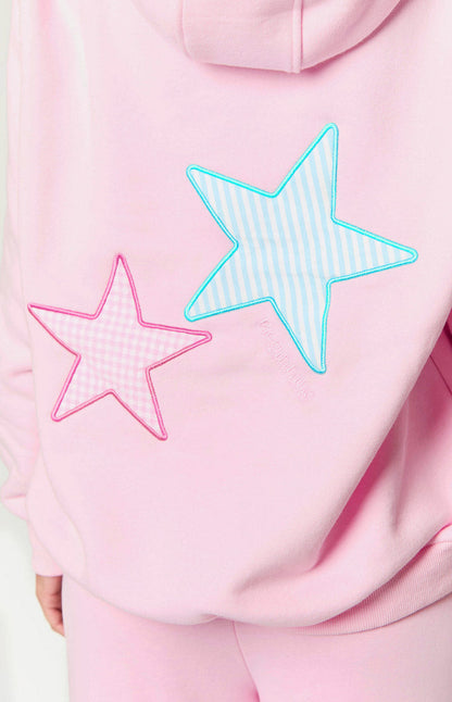 Lucero | Sudadera Oversize con Parches de Estrellas