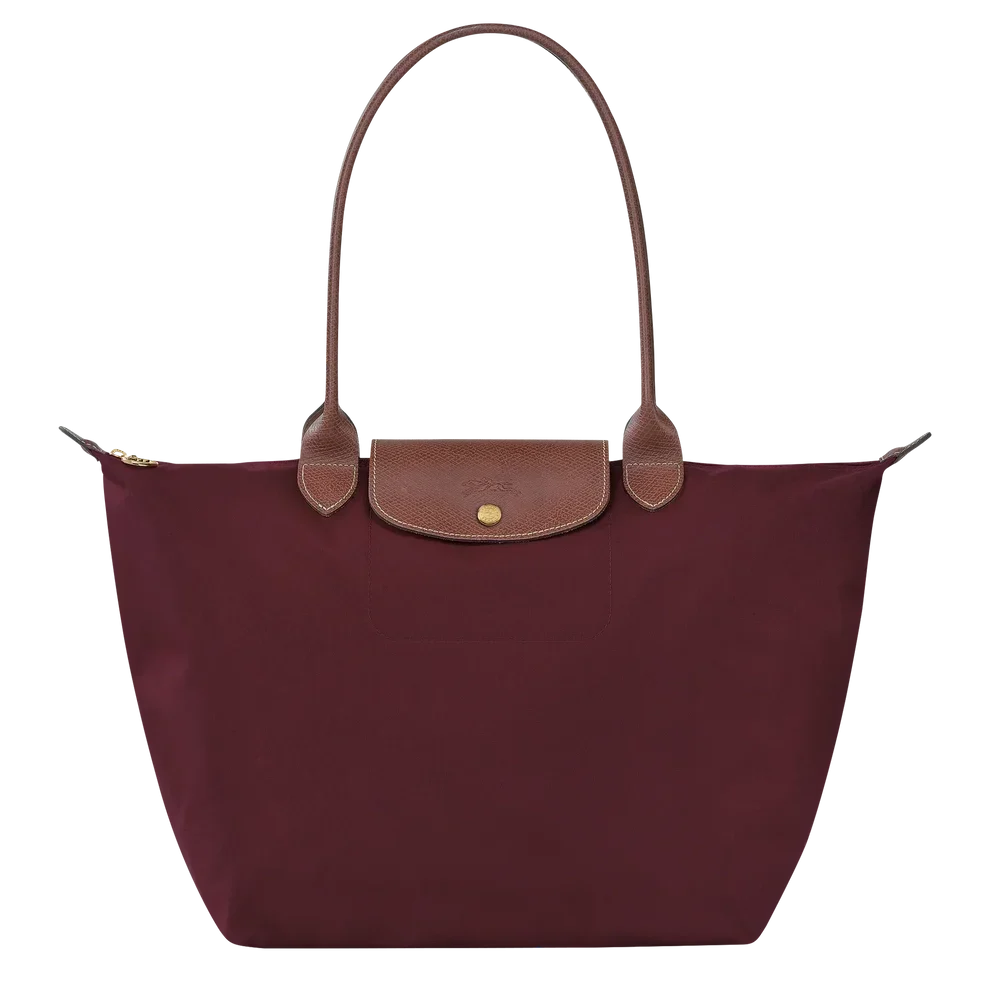 Bolso Plegable de Nailon Premium | Borgoña