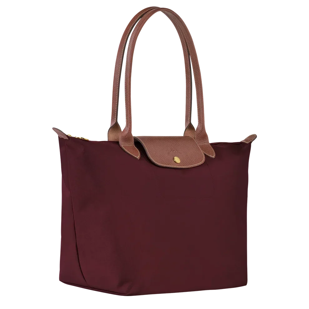 Bolso Plegable de Nailon Premium | Borgoña